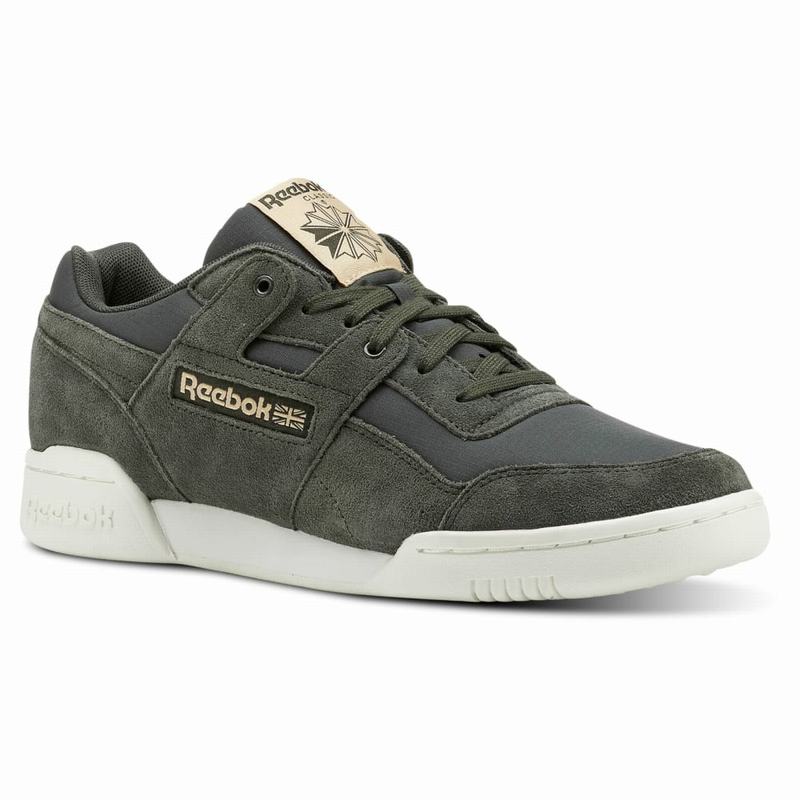 Tenisi Reebok Workout Plus Mu Barbati Verzi Inchis/Albi Romania FP1381CM